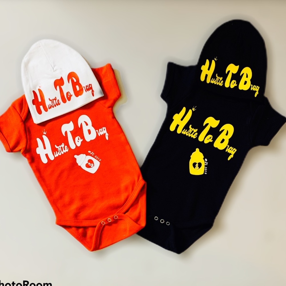 Custom made baby onesies with hat
